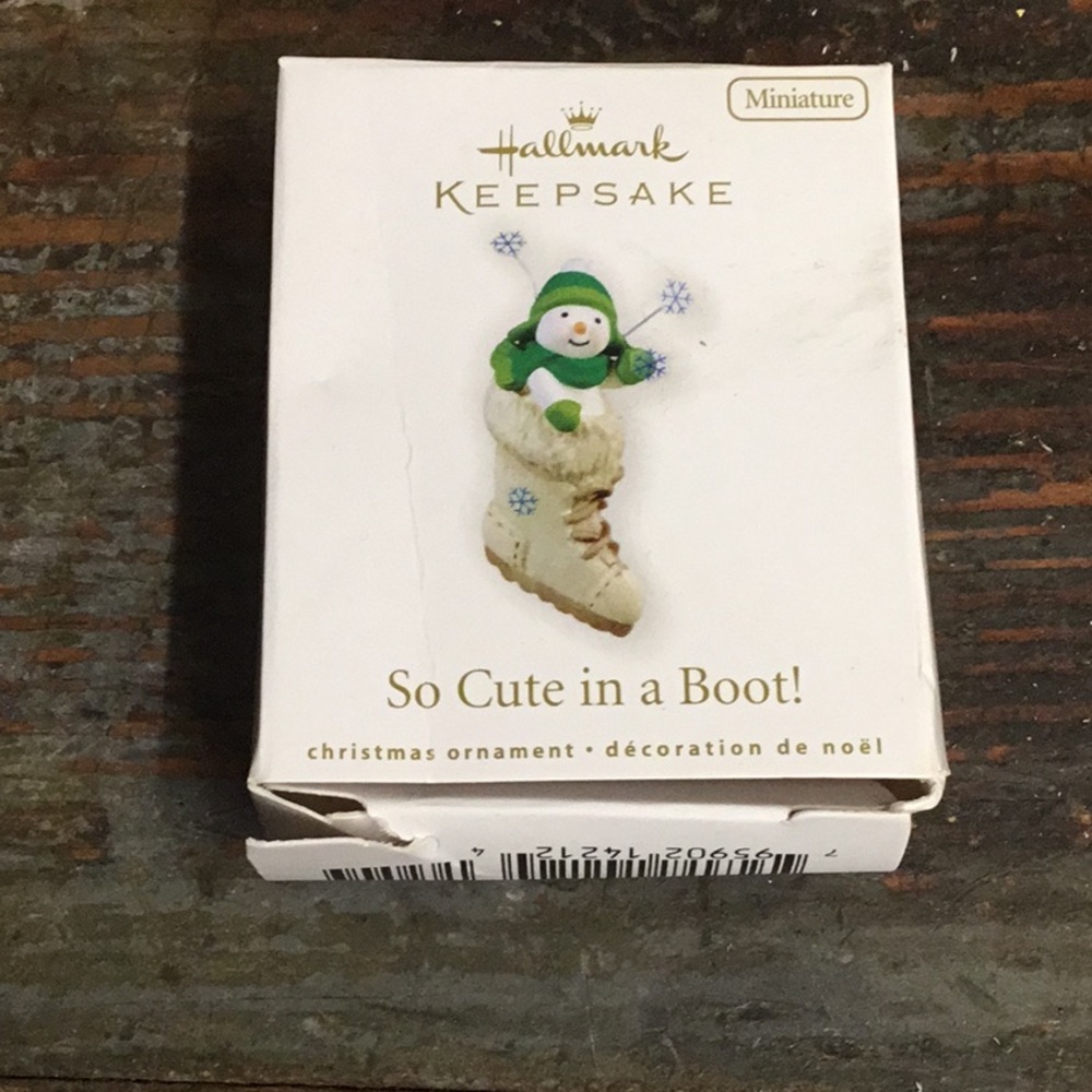 Hallmark So Cute in a Boot Ornament 2010